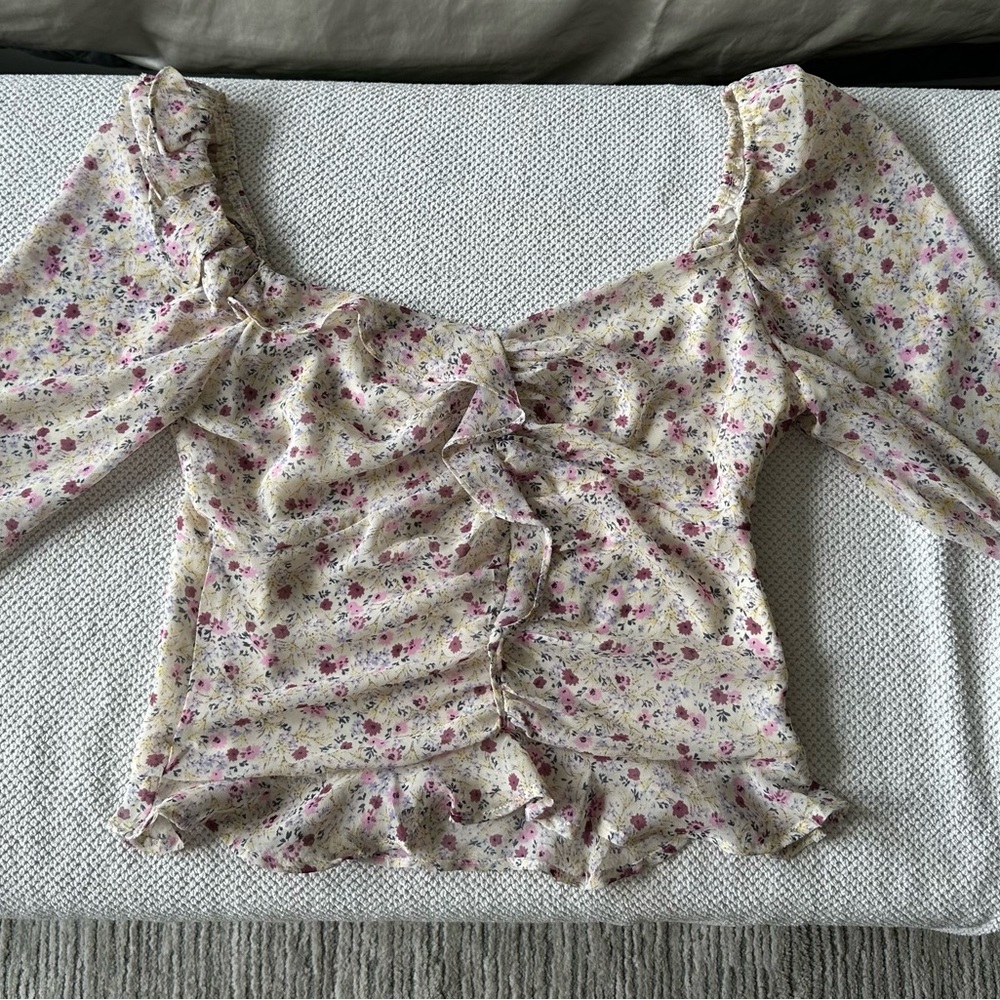 Astr the label floral blouse